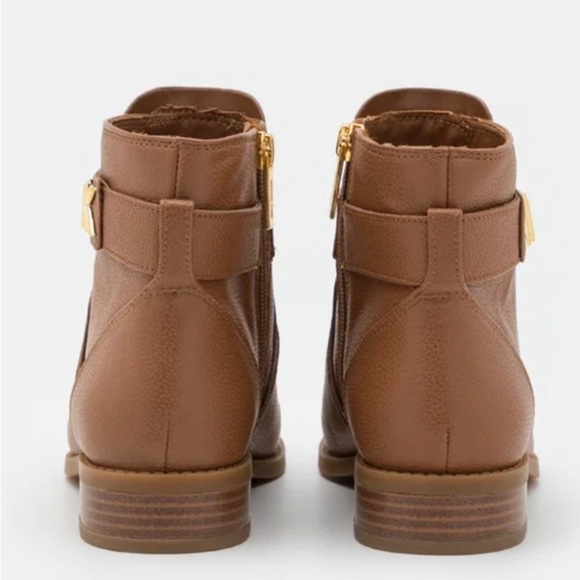 MICHAEL KORS JILLY FLAT BOOTIE Ankle Boots Size 8.5 Leather AUTHENTIC NEW IN BOX - Picture 3 of 9